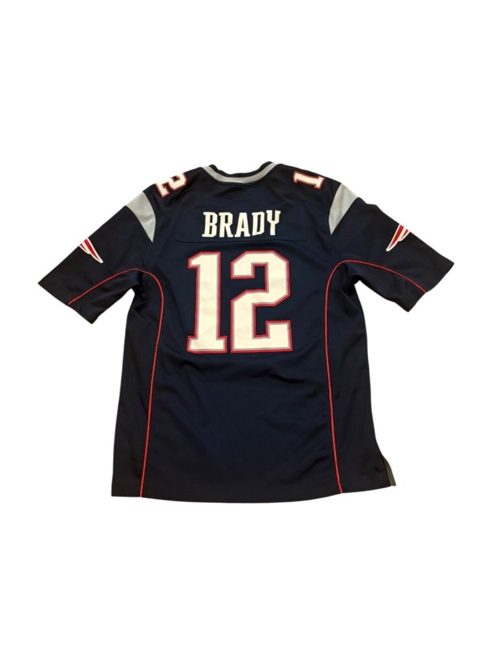 Nike New England Patriots Tom Brady #12 Blue NFL Football Jersey Men's Medium